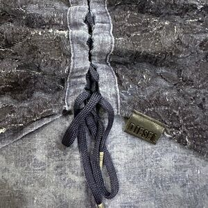 Diesel Navy Blue Corset Tie Lace Scarf Shawl